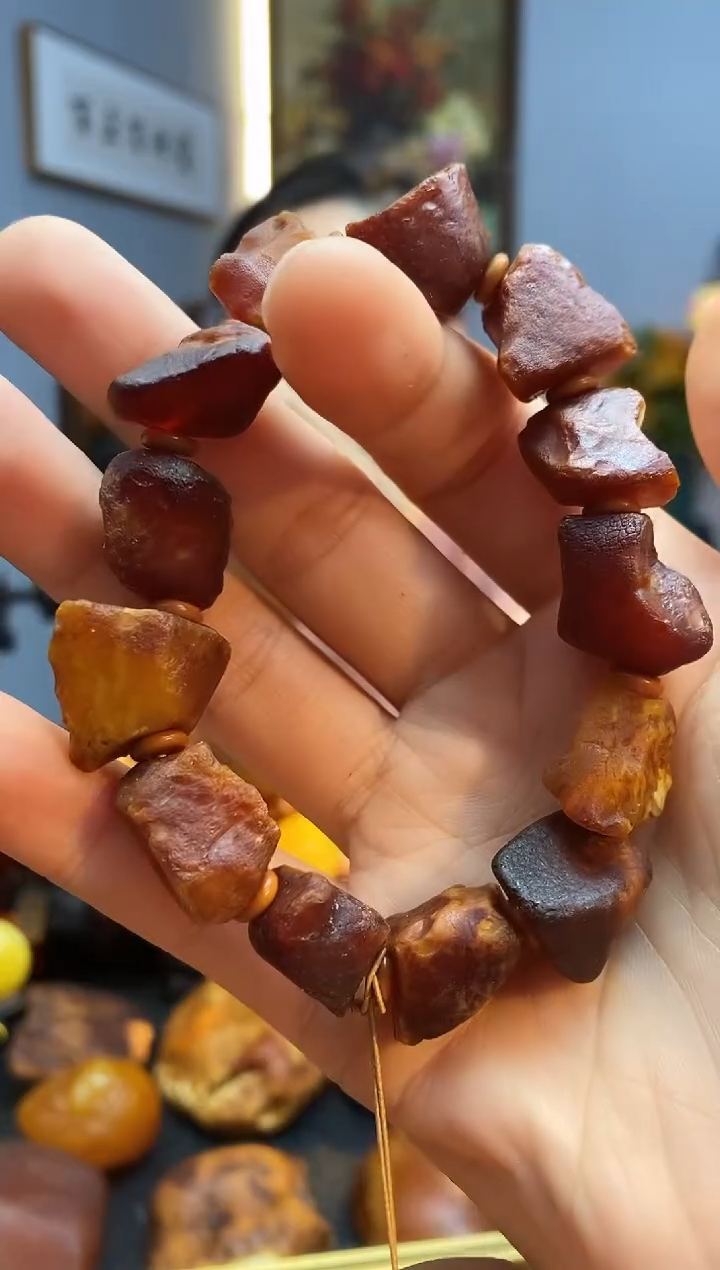 手链琥珀未镶嵌手串