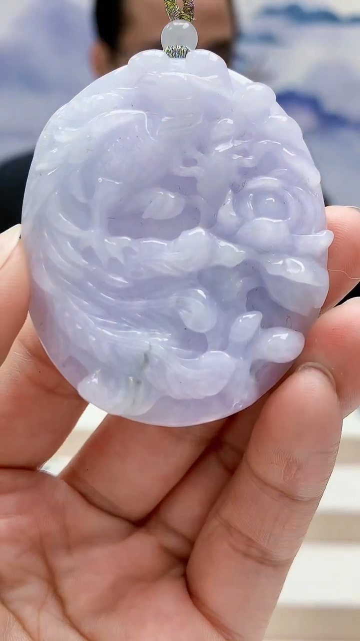 未镶嵌定制翡翠4957lr-毛货挂件96