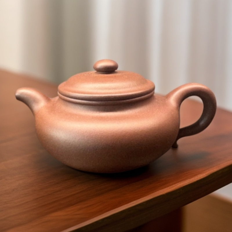 家用泡茶功夫茶具宜兴紫砂壶自产自销黄龙山原矿红皮龙仿古壶中品