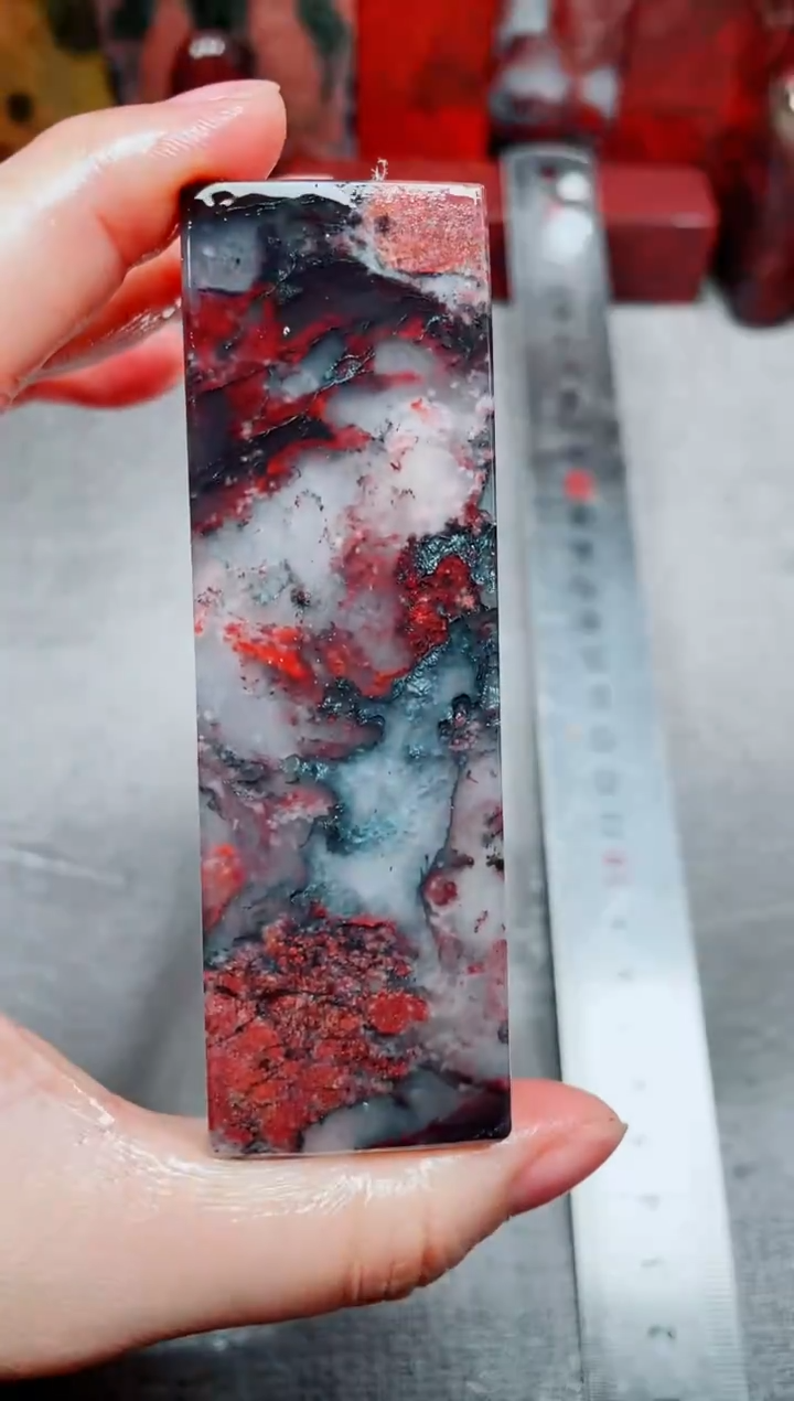 桂林鸡血玉素章3.0左右30