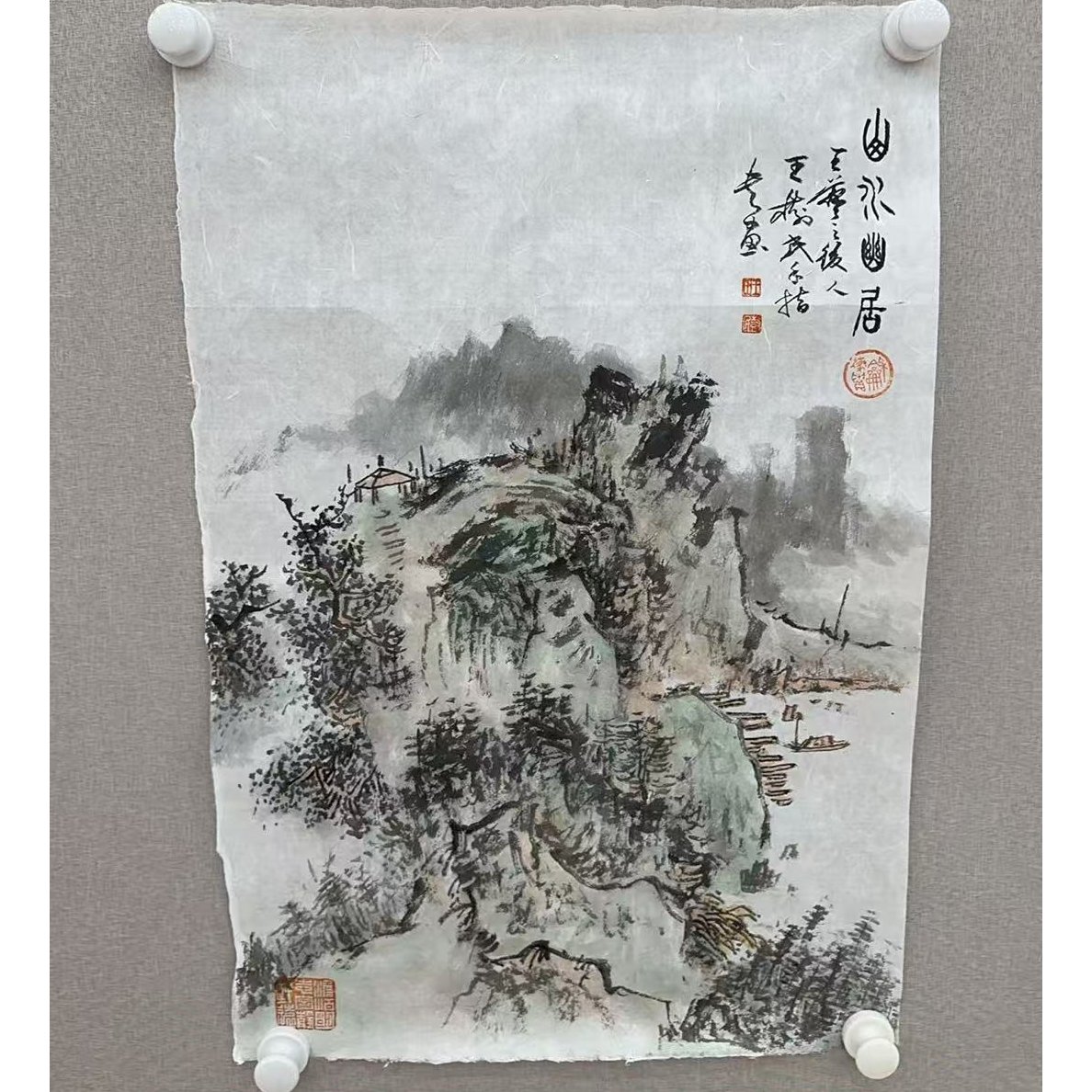 橱窗展示/二兄弟文化/王树民/绘画/宣纸国画/有证书/不带框