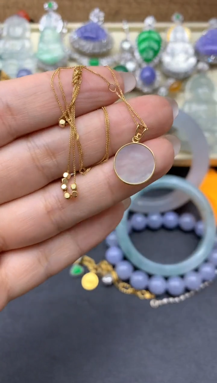 【闪购商品】翡翠颈饰18K金镶嵌248-中国好珍宝