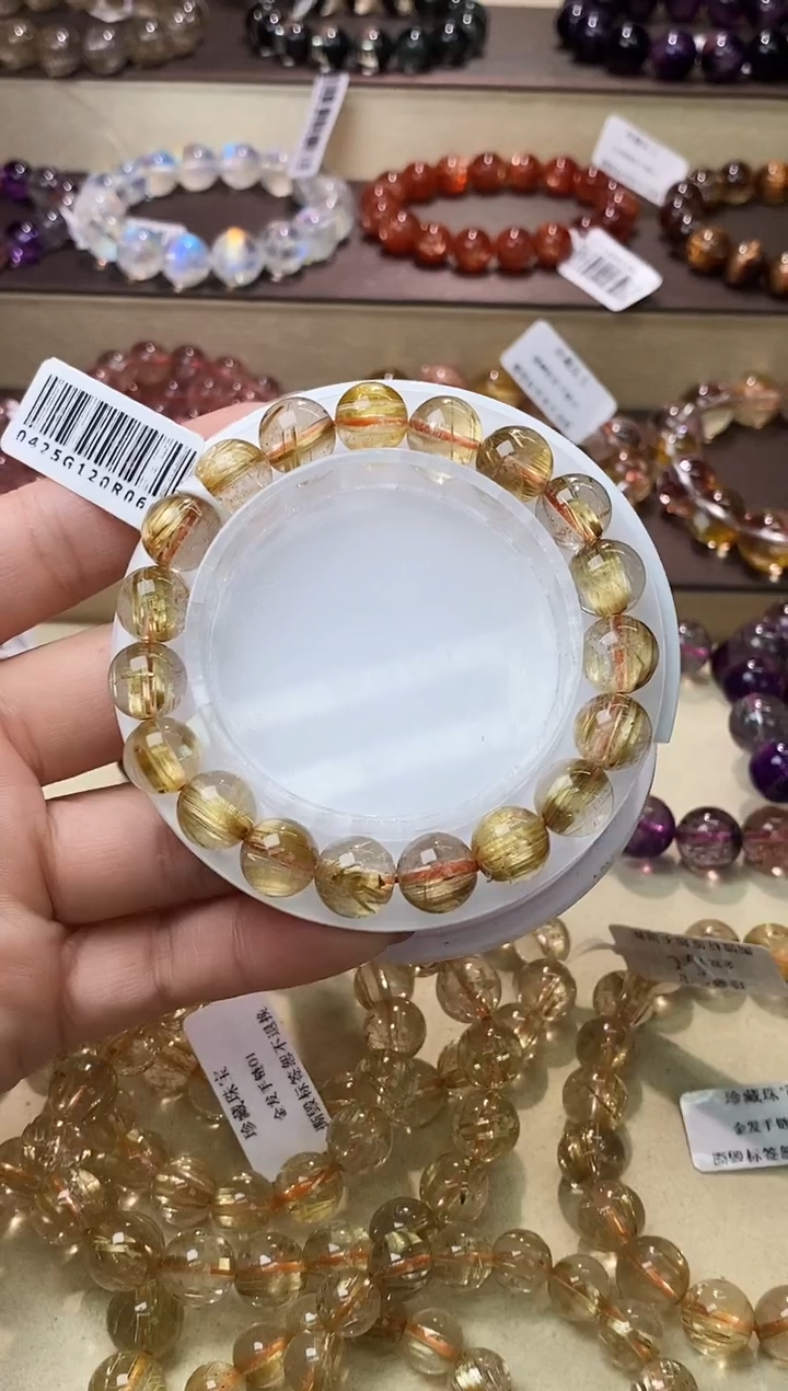 【闪购商品】发晶手链未镶嵌金发晶10m+