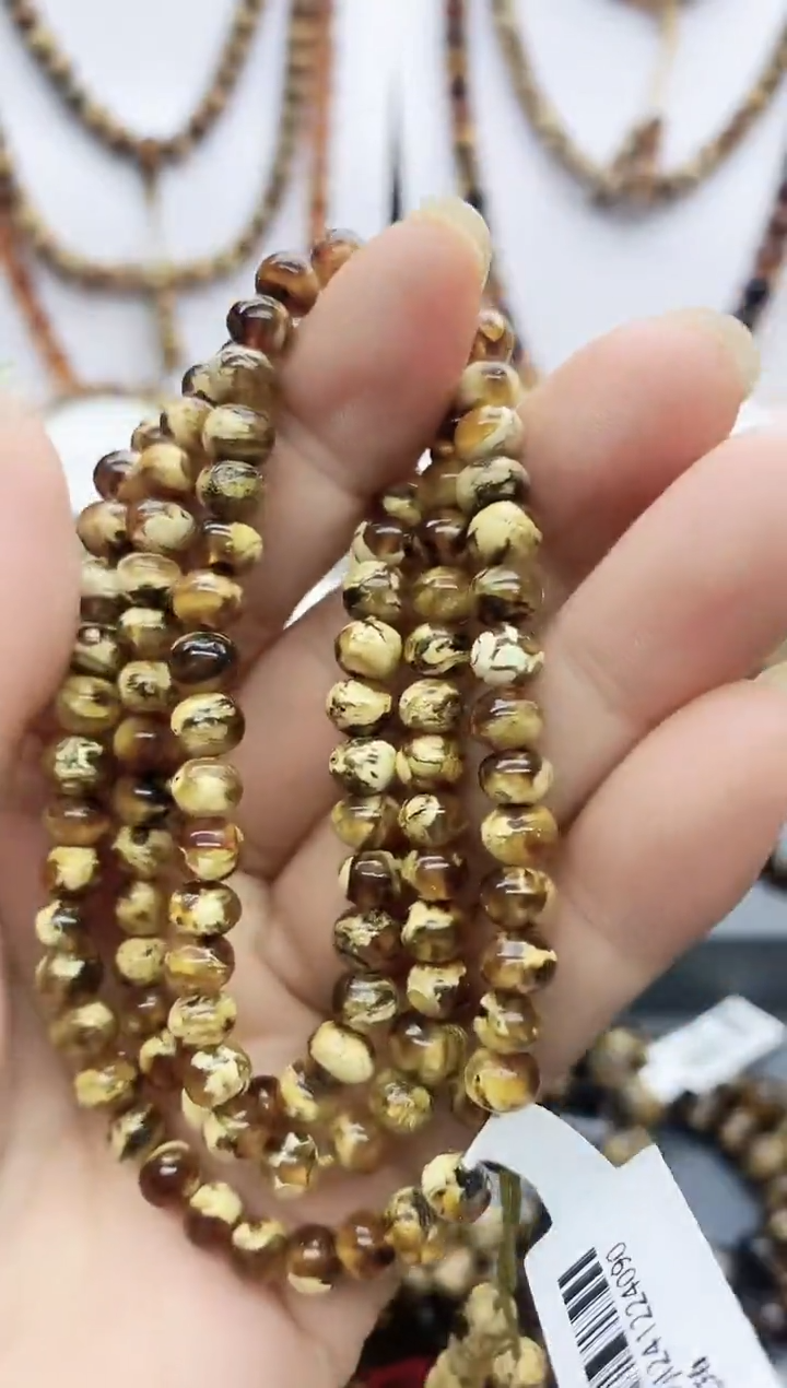 【闪购商品】琥珀颈饰未镶嵌6琥珀