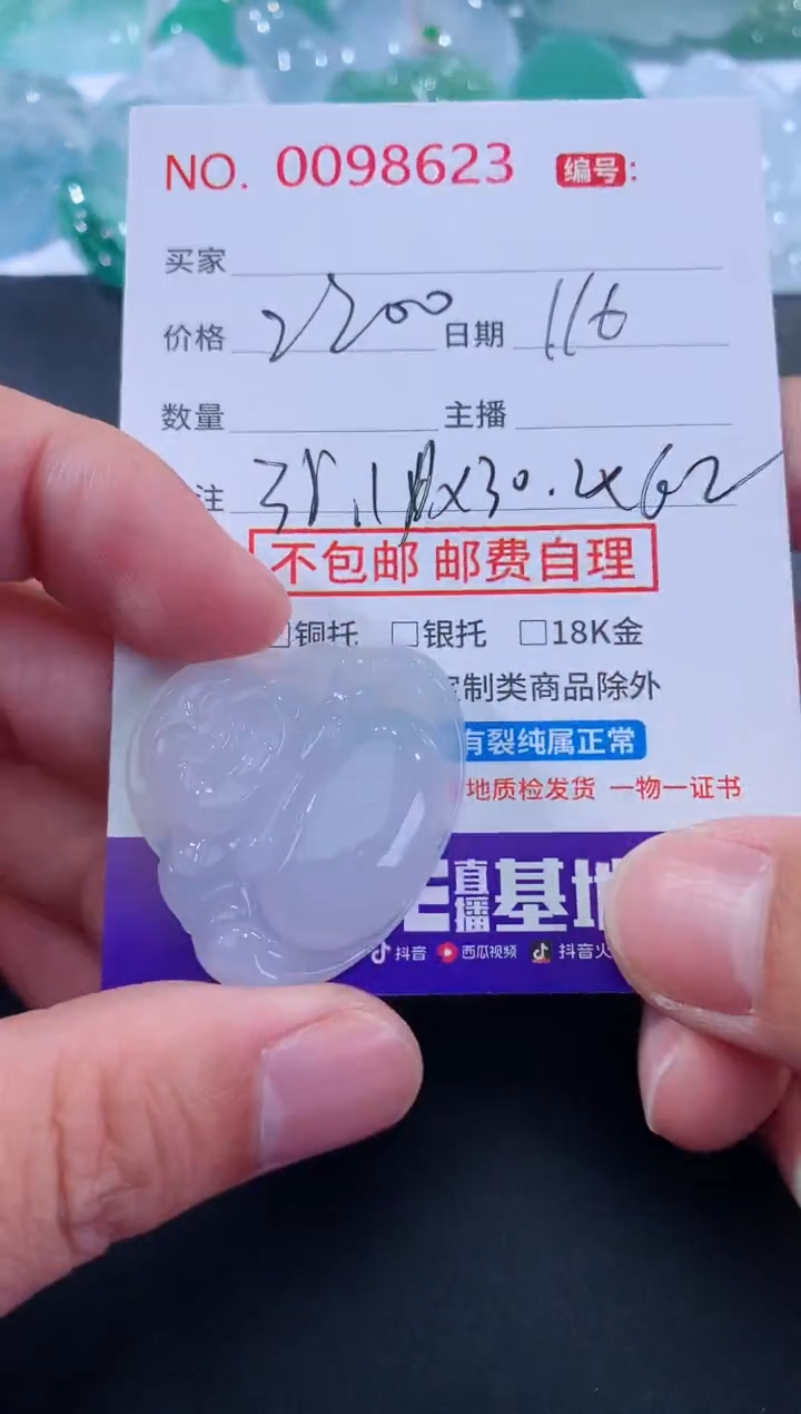 【闪购商品】翡翠颈饰未镶嵌天然缅甸A货翡翠