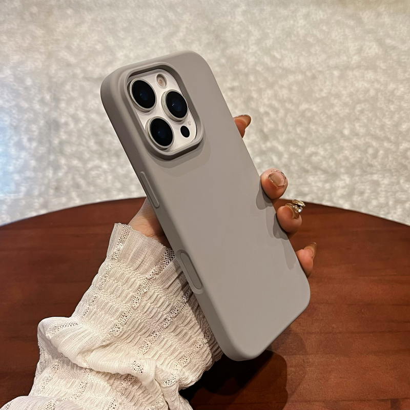 一体按键大孔隐磁超薄液态硅胶适用苹果17-13iPhone17防摔手机壳