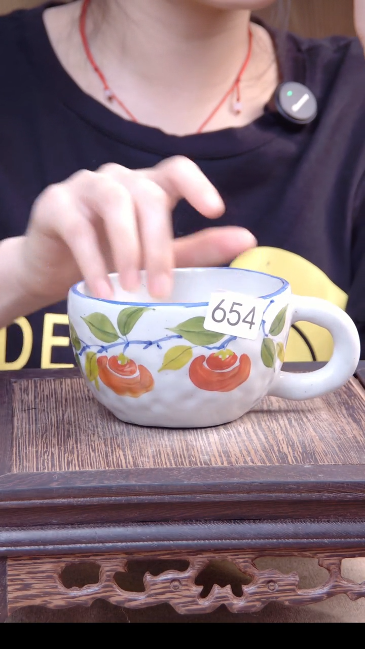 杯子景德镇陶瓷手绘654