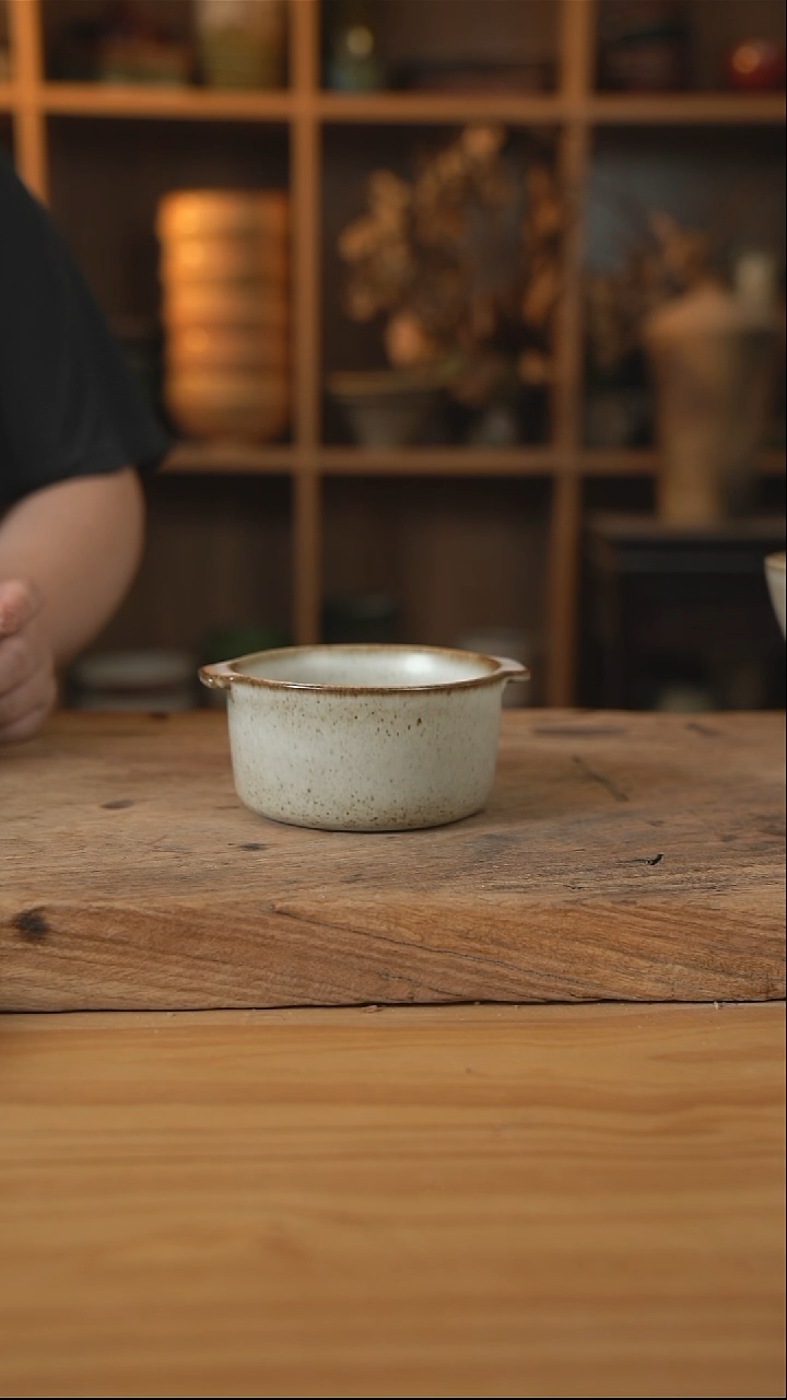 奶奶系列的双耳早餐碗