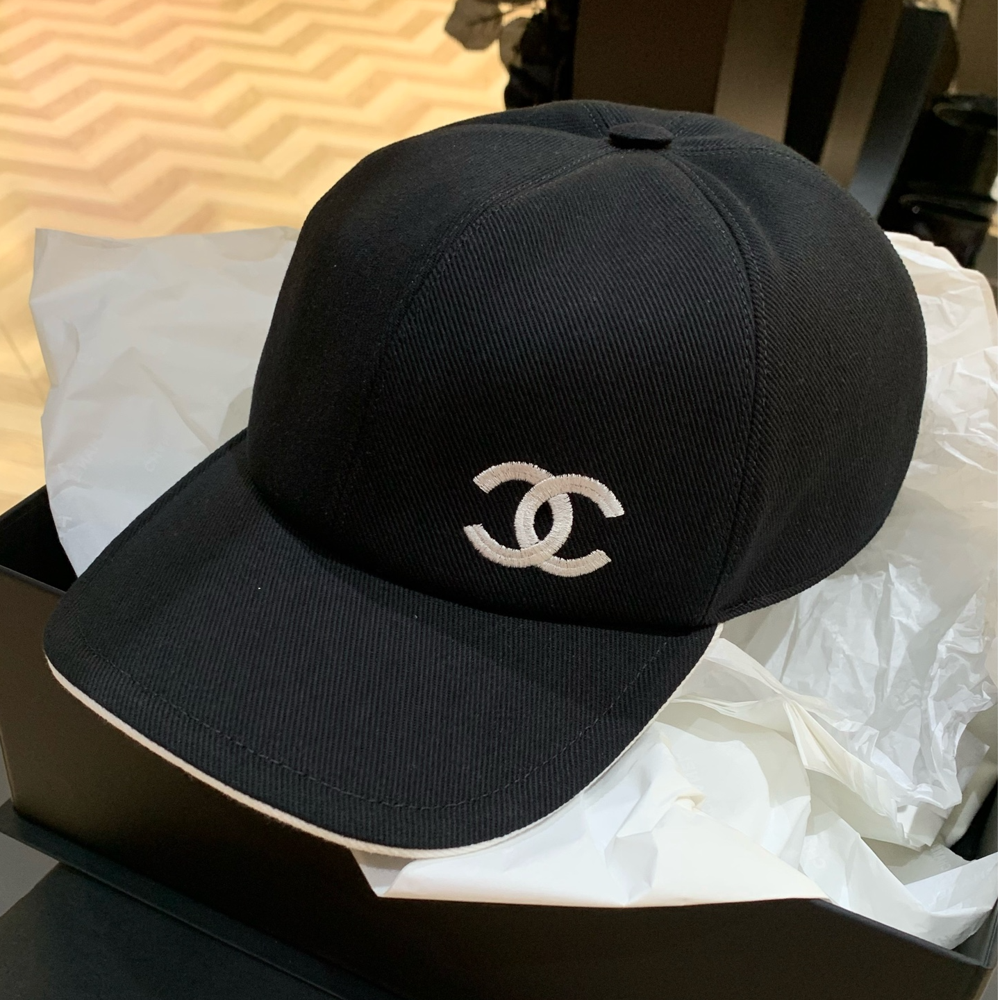 未使用 Chanel/香奈儿 黑白棒球帽 55-60码 17522040