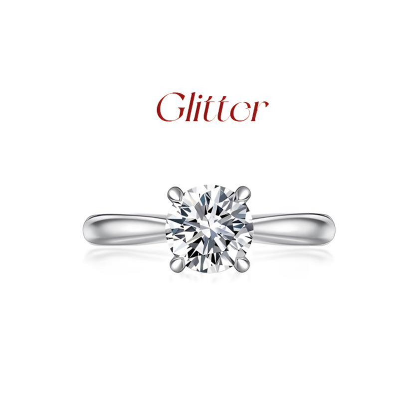 实验室培育钻石18K金经典四爪 真金真钻 50分定结婚戒