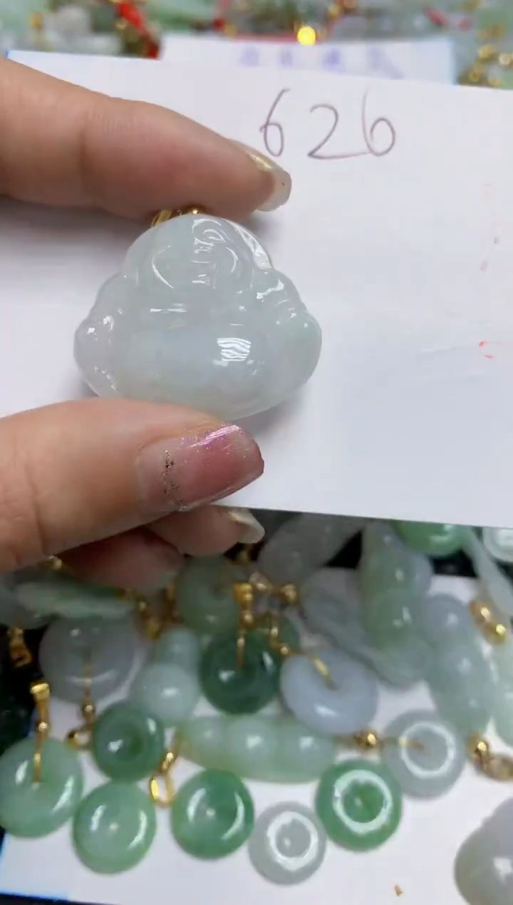 【闪购商品】翡翠颈饰合金天然翡翠A货