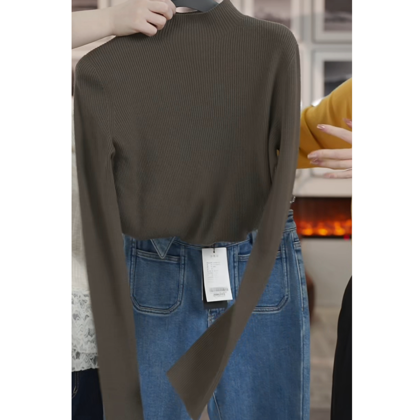 秋冬新款时尚外穿针织衫直身H版休闲套头针织衫Y733302813