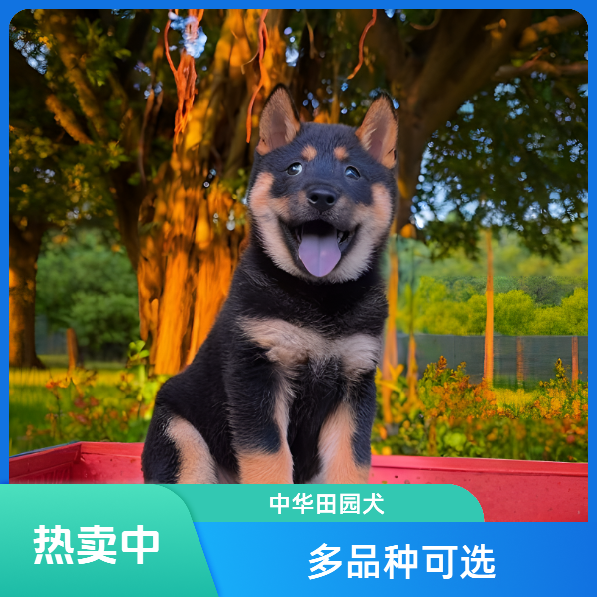 中华田园幼犬-铁包金/五黑/虎斑/土松等