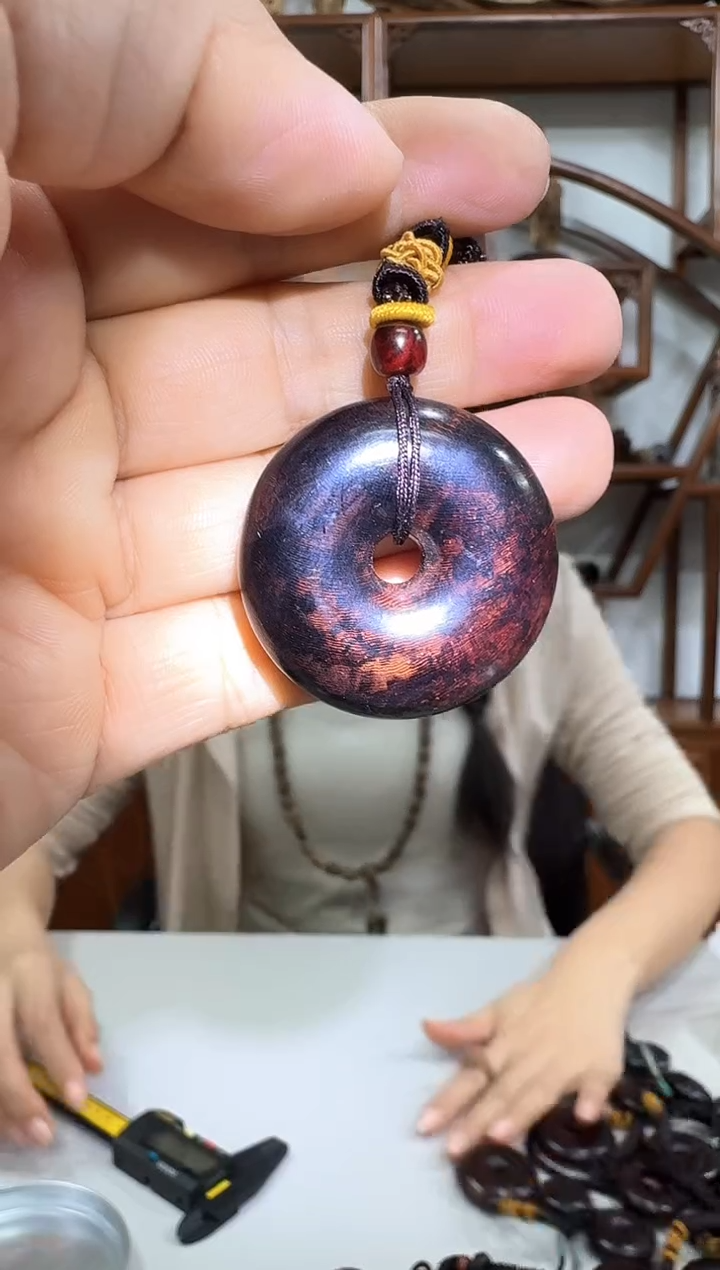 降真香无事牌小**爸尖峰岭降真香平安扣随型多样性发一