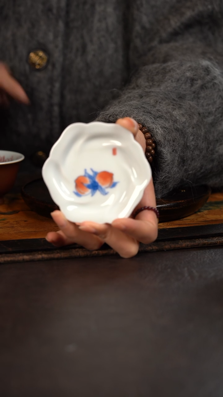 【闪购商品】杯聚澜堂蟠桃花朵杯垫