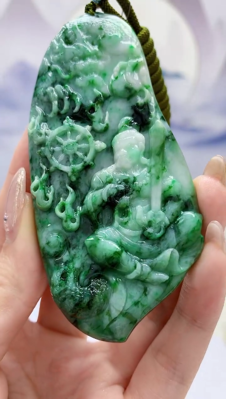 【闪购商品】定制翡翠未镶嵌4925jw-毛货挂件88