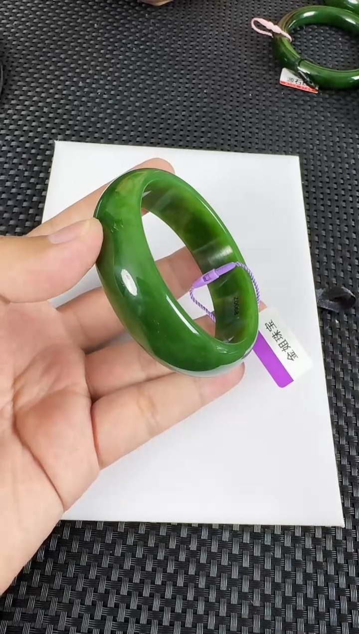 【闪购商品】和田玉（碧玉）手镯未镶嵌约58.8MM