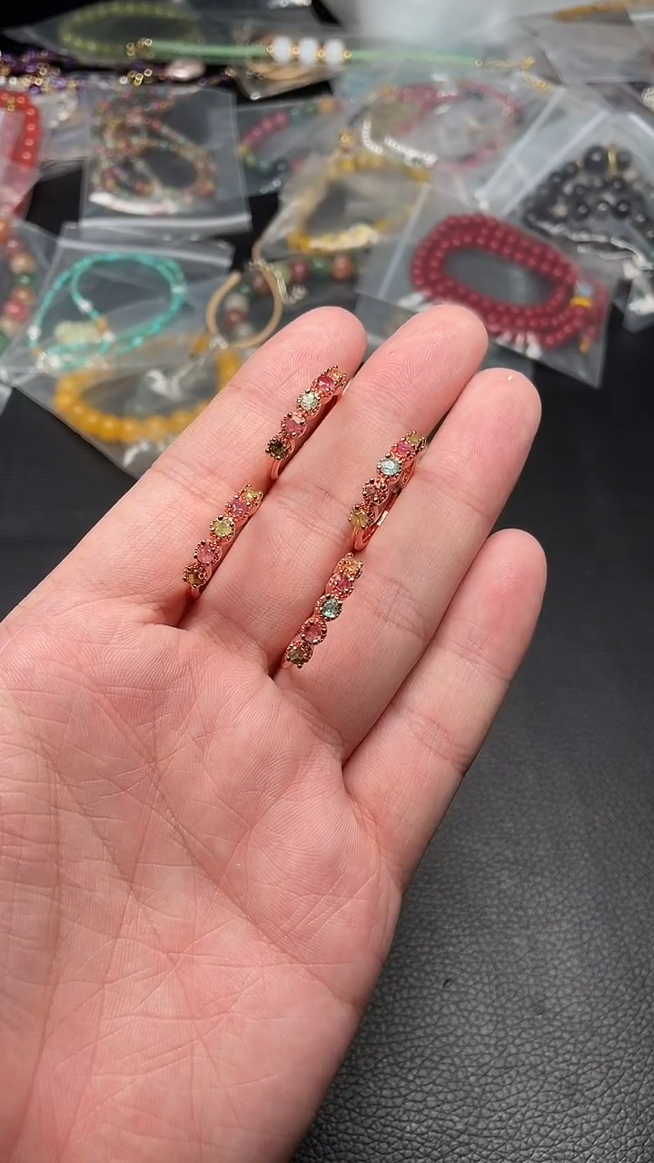 未镶嵌戒指碧玺多样性发货拍一发一