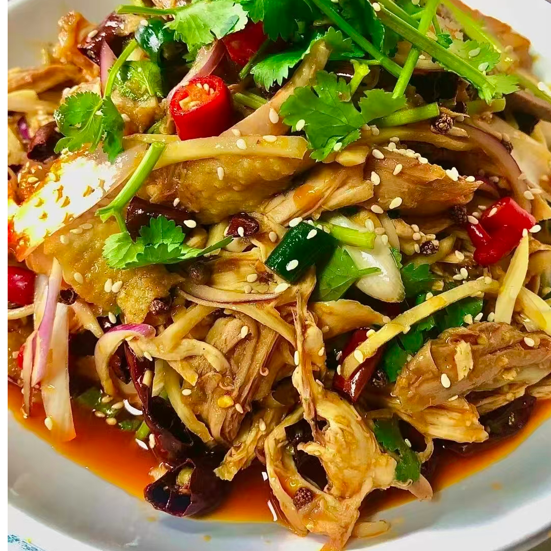 脆皮手撕鸡香辣味半只