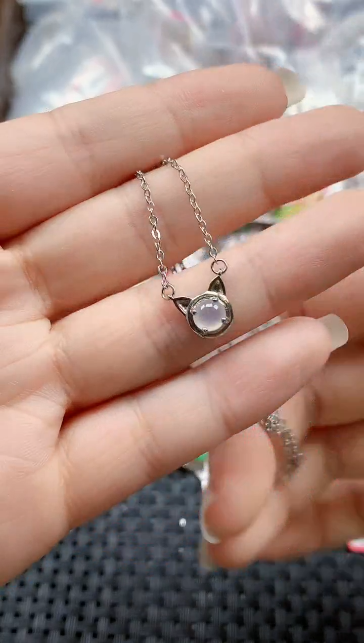 银S925镶嵌戒指翡翠天然A货缅甸翡翠