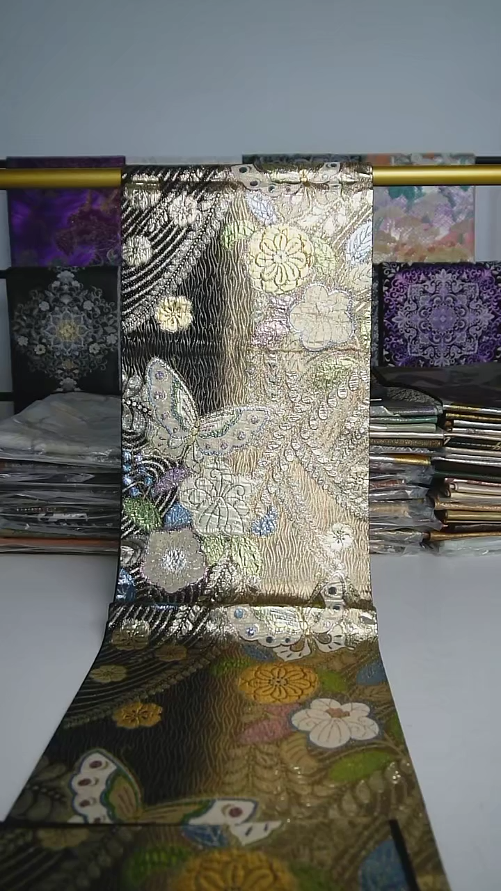 织绣19 六通蓬织紫藤花卉福利