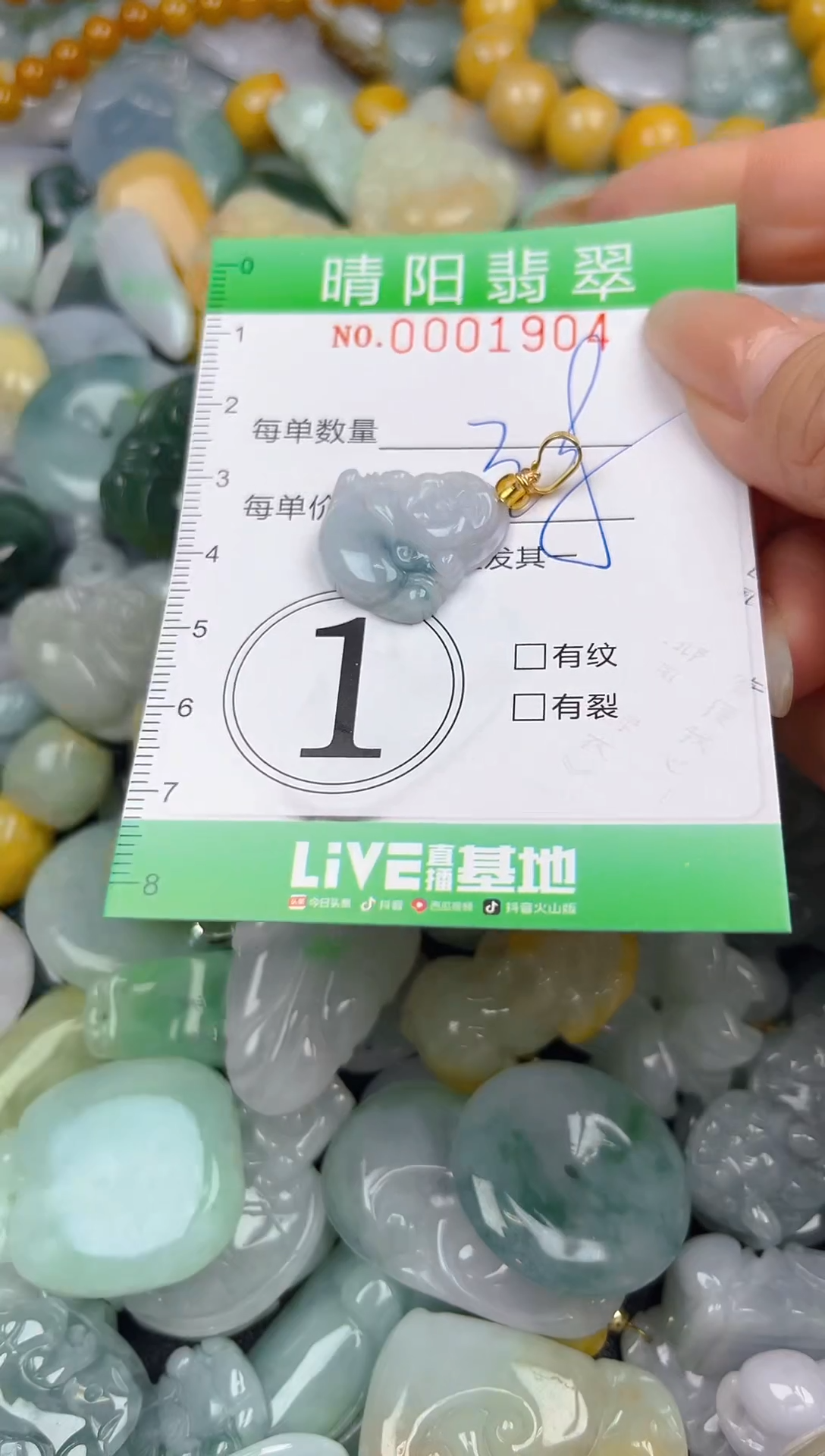 翡翠未镶嵌颈饰闪购0001904