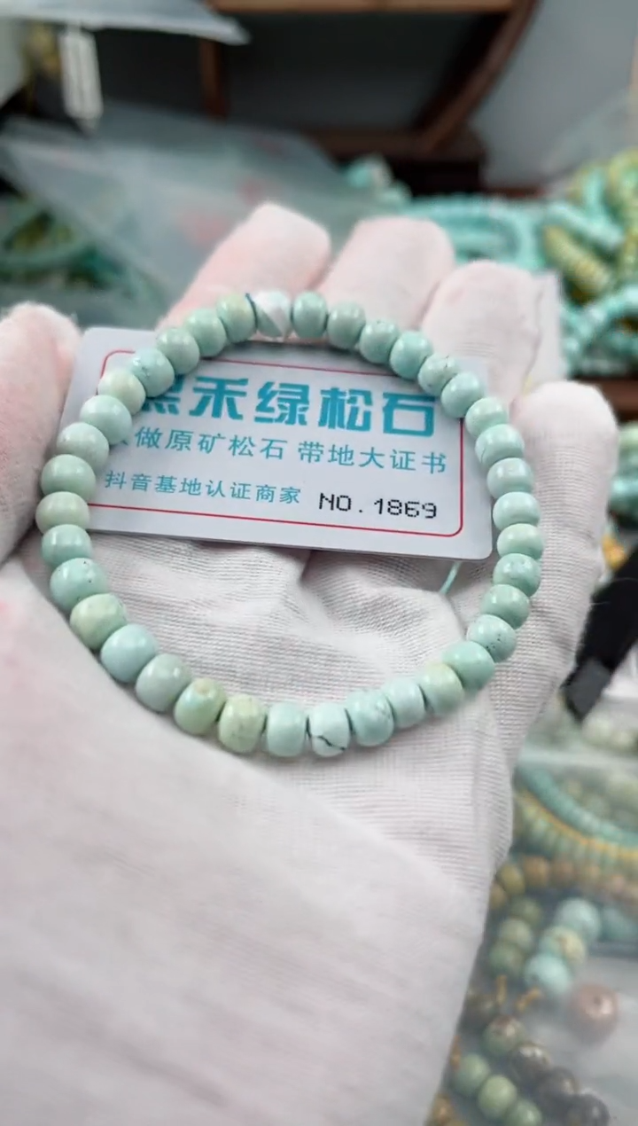 未镶嵌绿松石松石1869