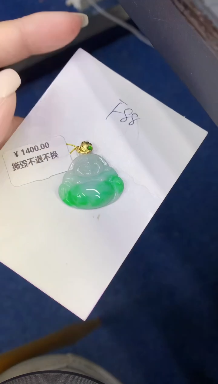 颈饰未镶嵌翡翠缅甸天然翡翠A货