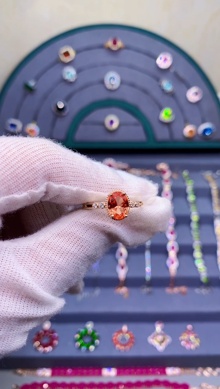 【闪购商品】蓝宝石戒指银S925镶嵌5