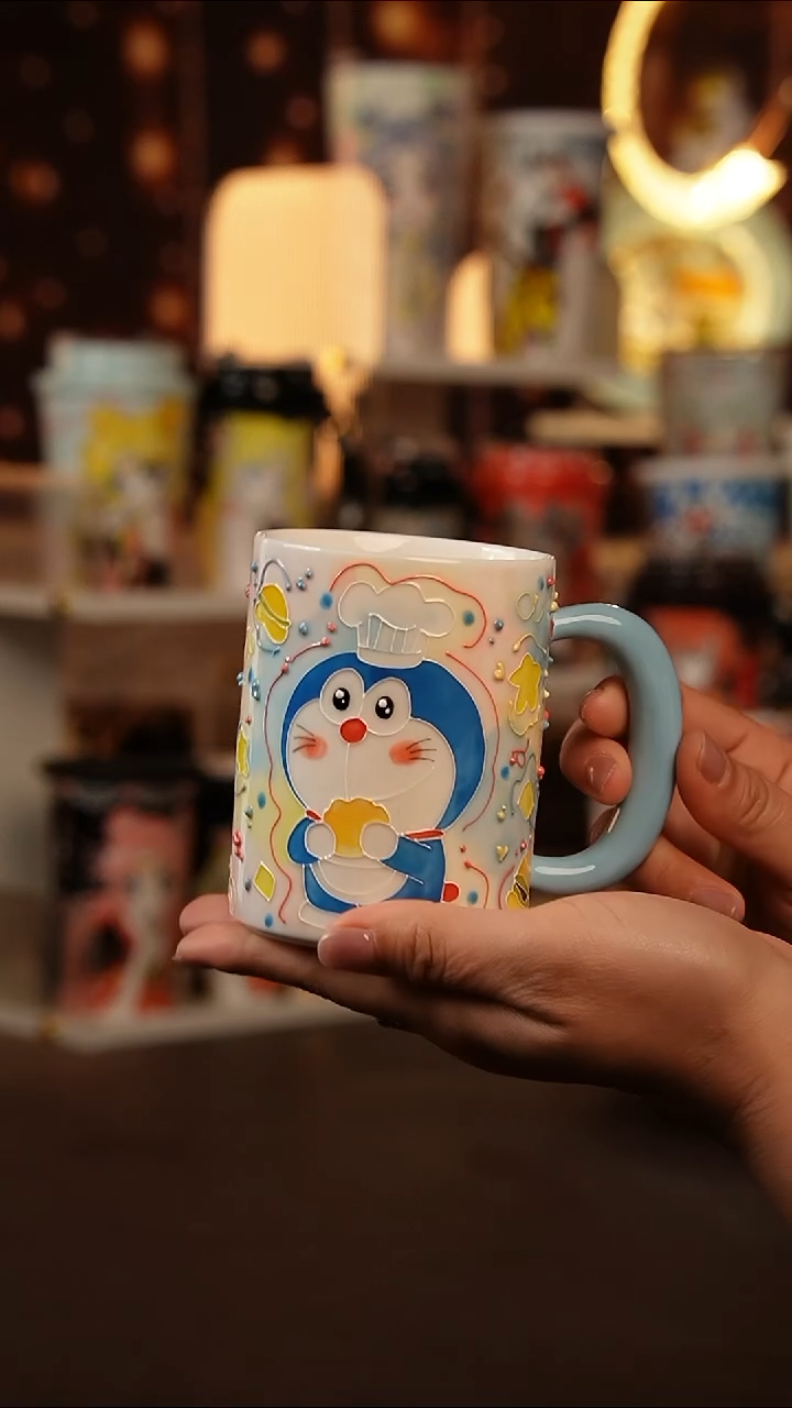 （玉泥）景德镇手工手绘文创陶瓷杯