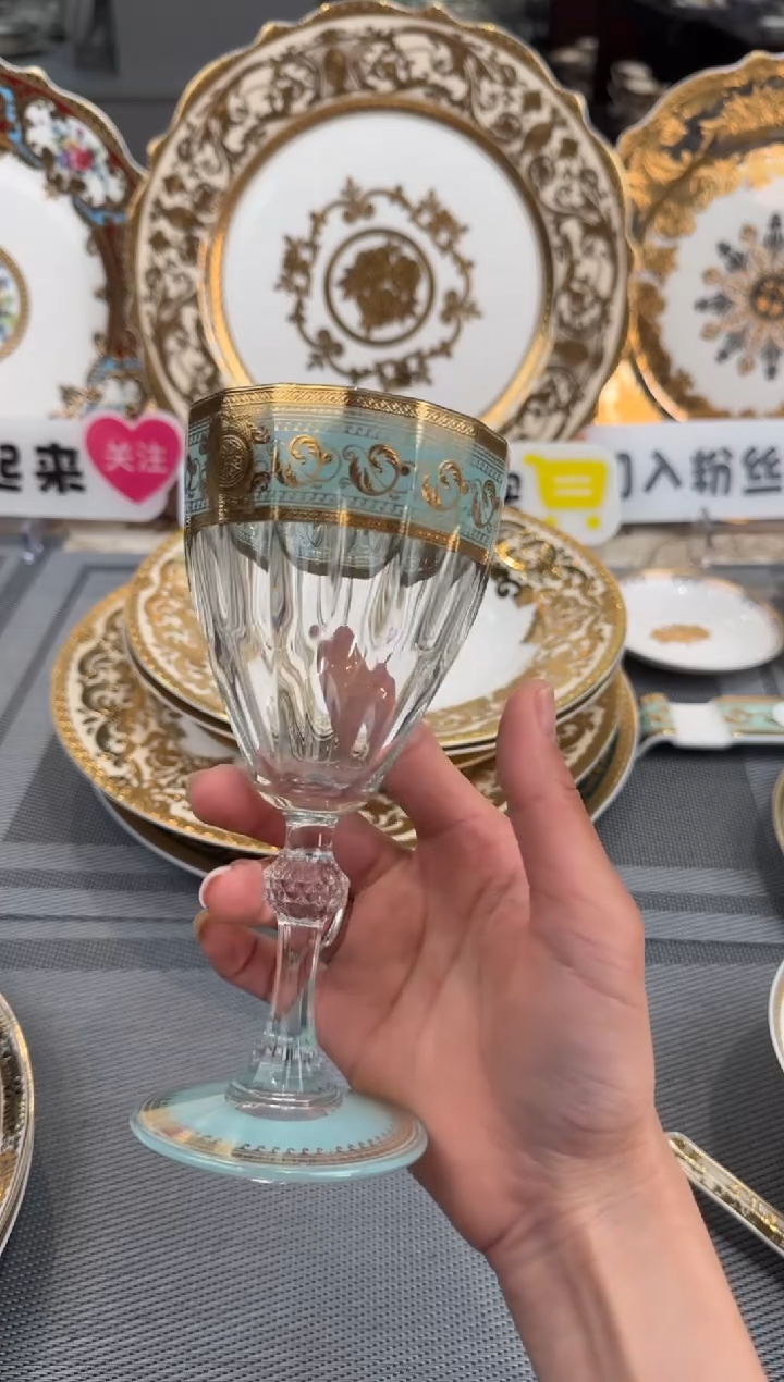 【闪购商品】瓷片红酒杯2个福利款微瑕