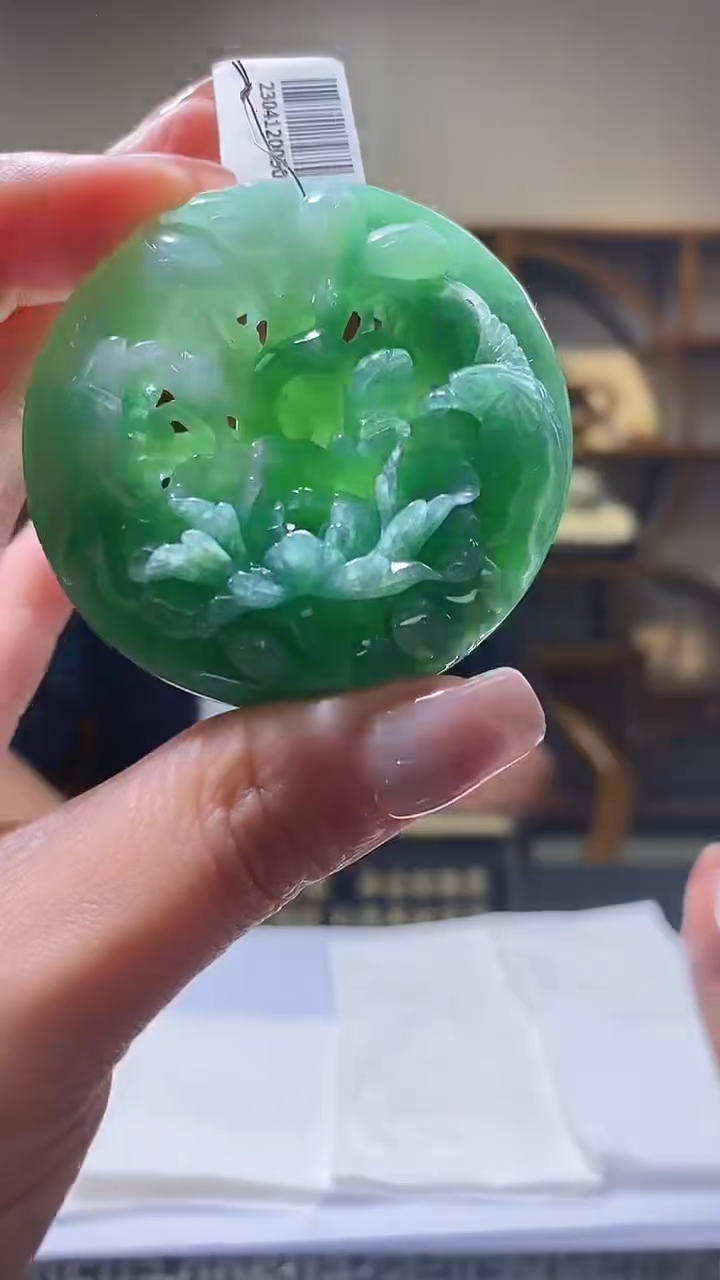 【闪购商品】定制翡翠未镶嵌36/0212/W/花