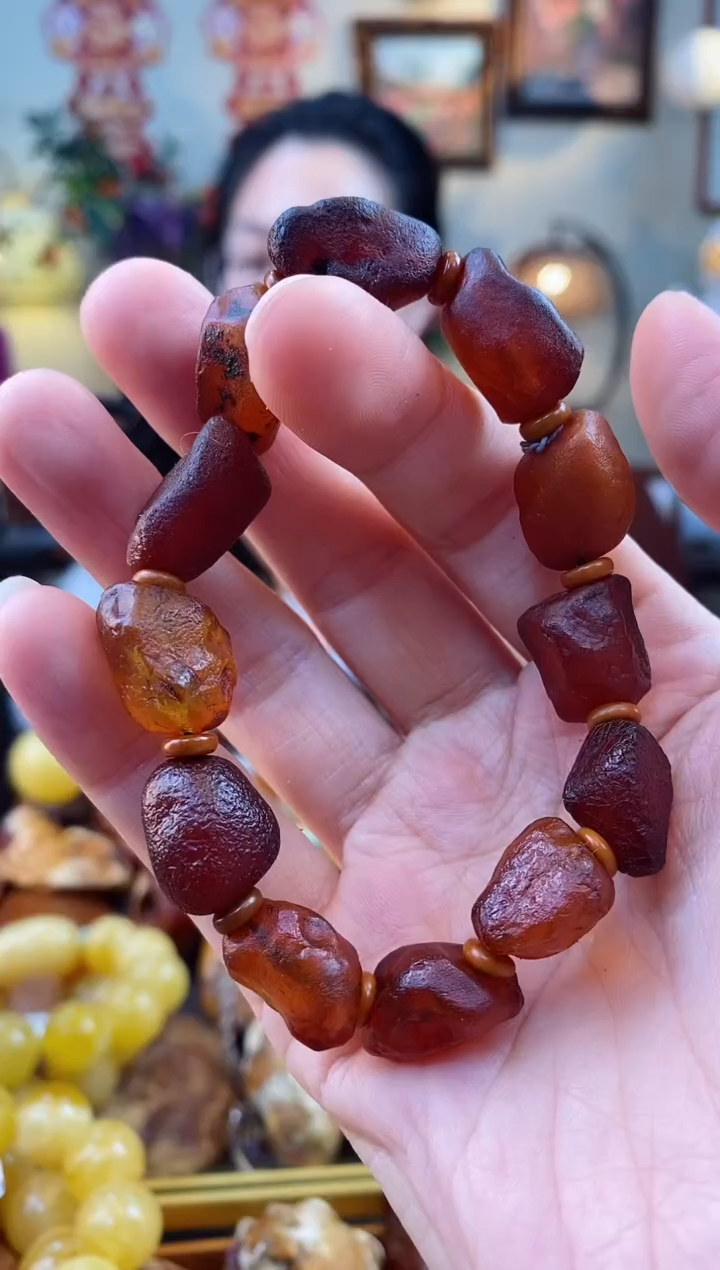 【闪购商品】琥珀手串未镶嵌手串