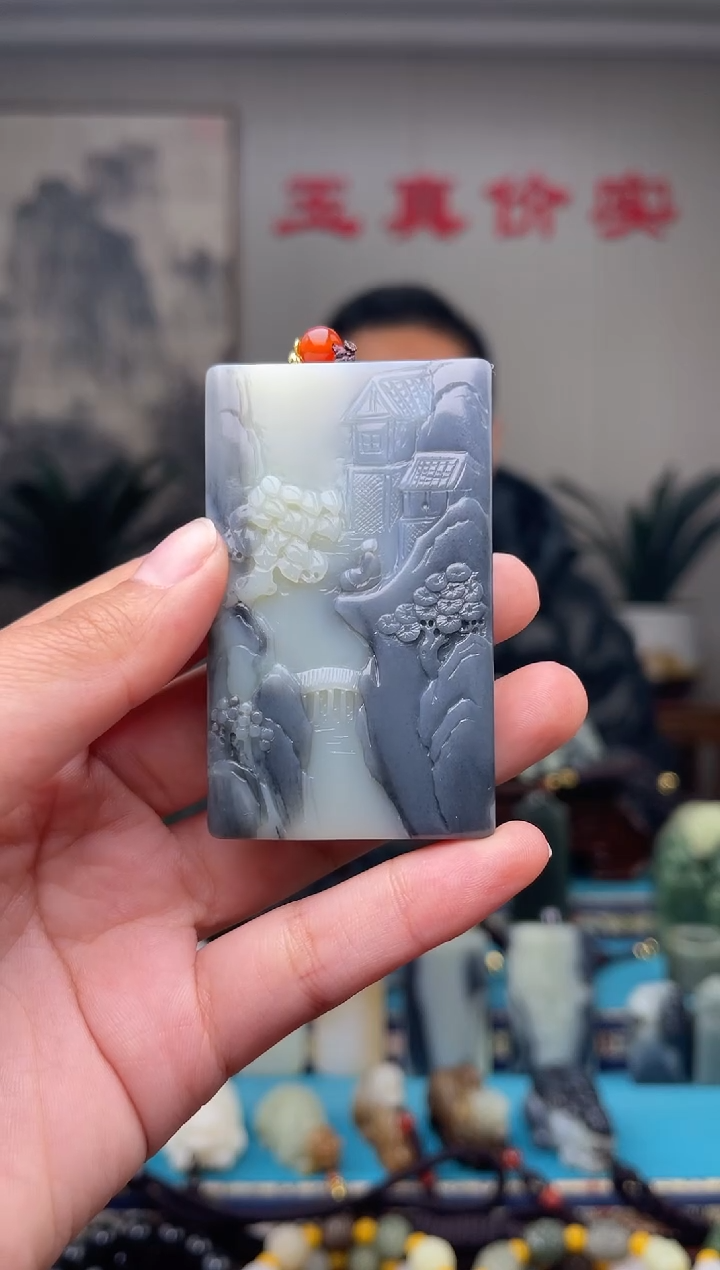 未镶嵌和田玉挂件天**手1