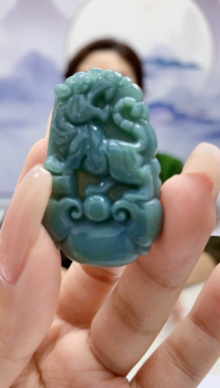 翡翠未镶嵌颈饰4829xx-JJ挂件2