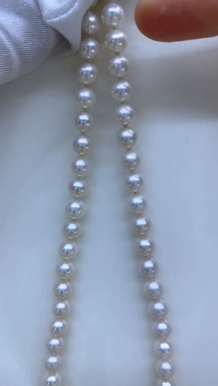 【闪购商品】淡水珍珠项链14K金镶嵌7-8