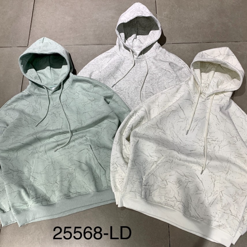 【不加绒帽衫】欧潮阔版连帽卫衣男女同款--25568