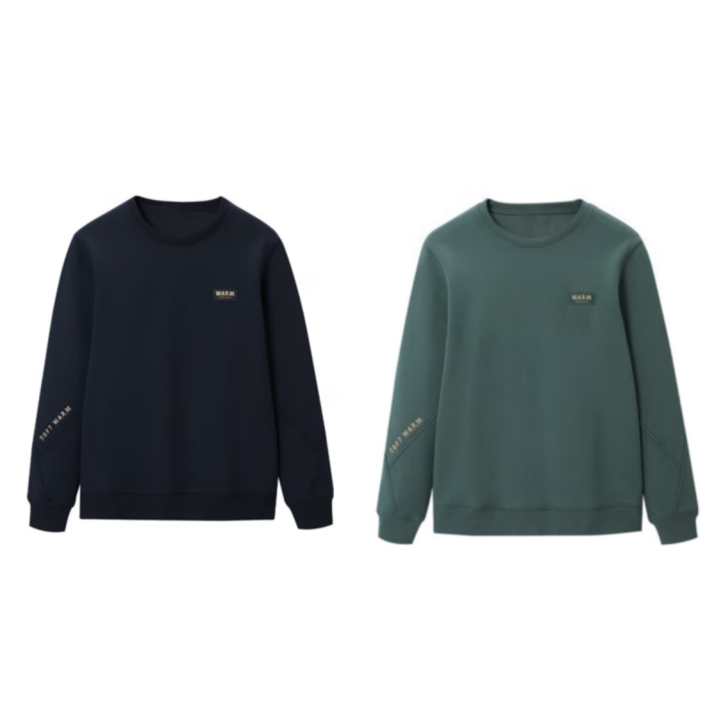 HS931剪标加绒加厚舒适柔软亲肤面料圆领长袖卫衣