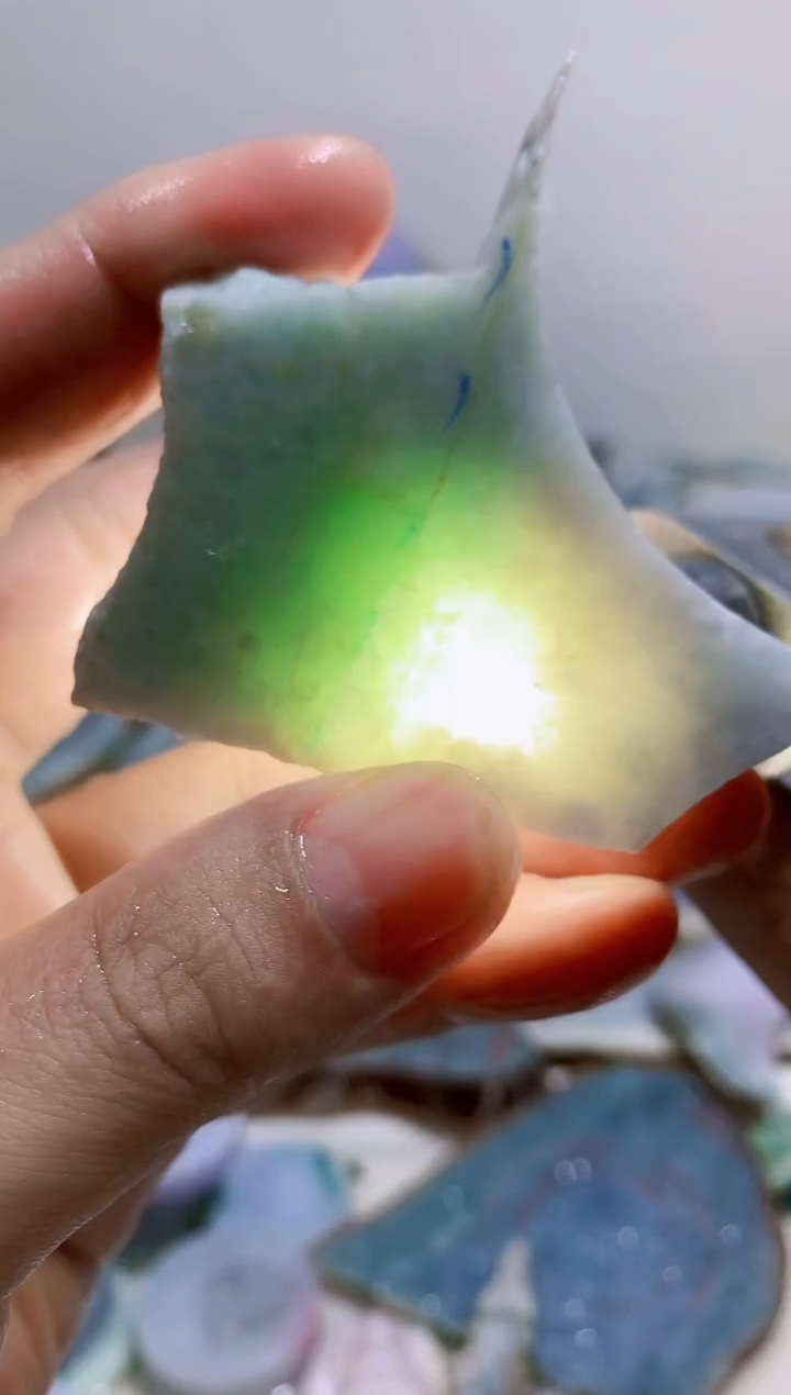 裸石翡翠0蒙0翡翠珠宝832