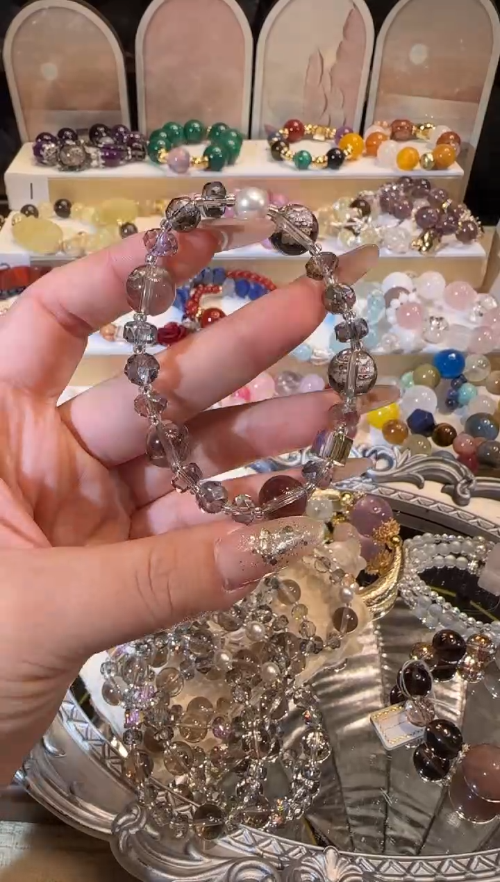 未镶嵌手串水晶多样性发一