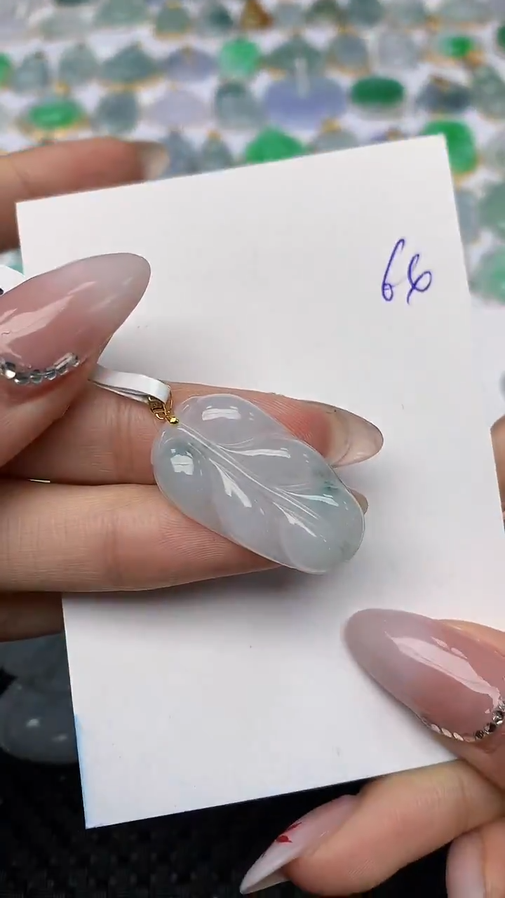 【闪购商品】翡翠颈饰18K金镶嵌 天然翡翠A货