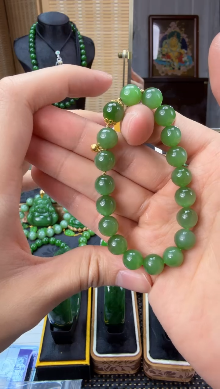 【闪购商品】和田玉（碧玉）手串未镶嵌 