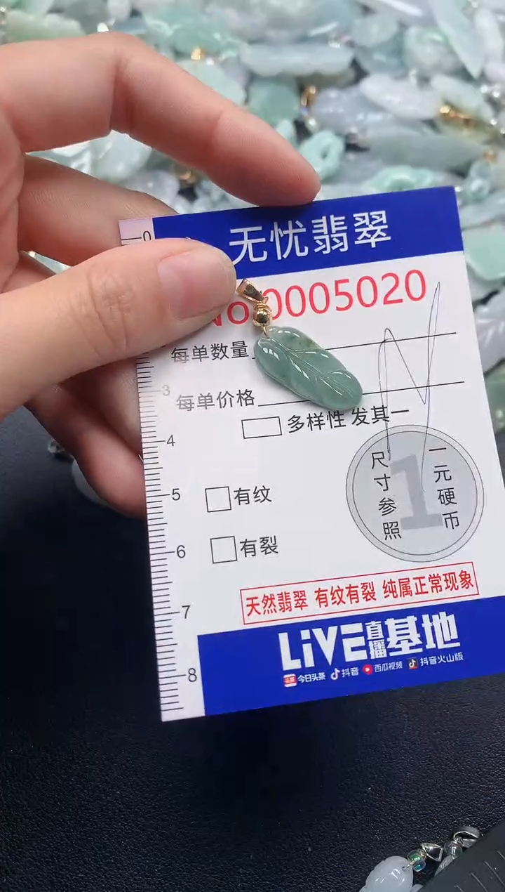 吊坠(不含链)未镶嵌翡翠50201