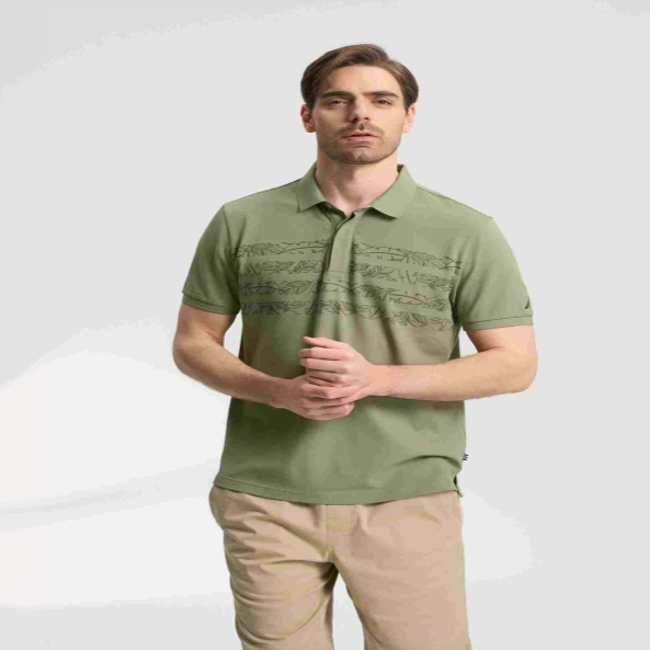 诺帝卡 商务休闲短袖翻领T恤-232KO32073SY