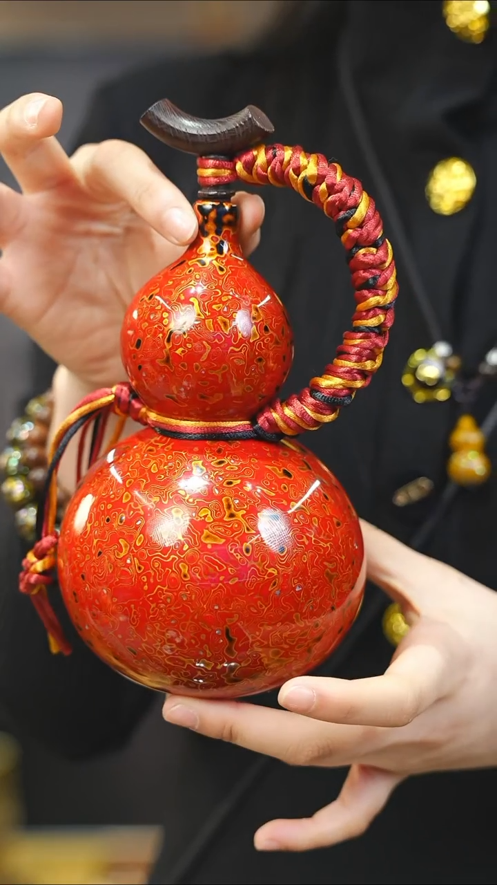 【闪购商品】XK265漆艺酒葫芦不包手串及旋转底座