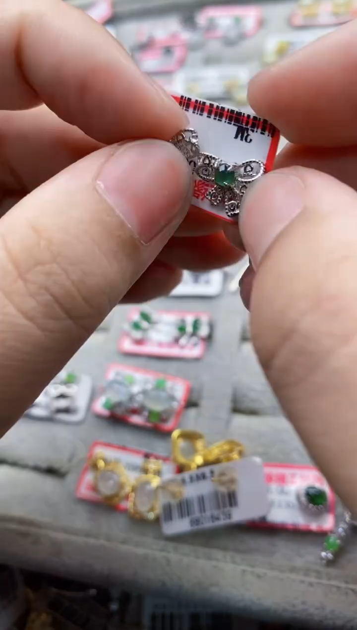 翡翠银S925镶嵌戒指13-13-13--3