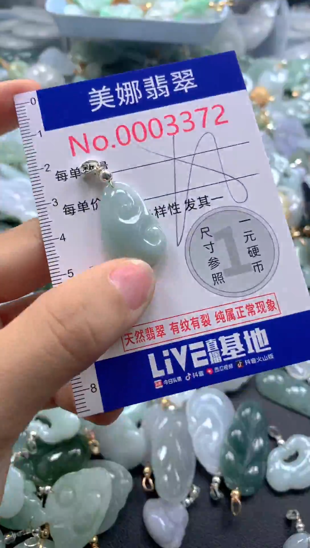 颈饰未镶嵌翡翠3372