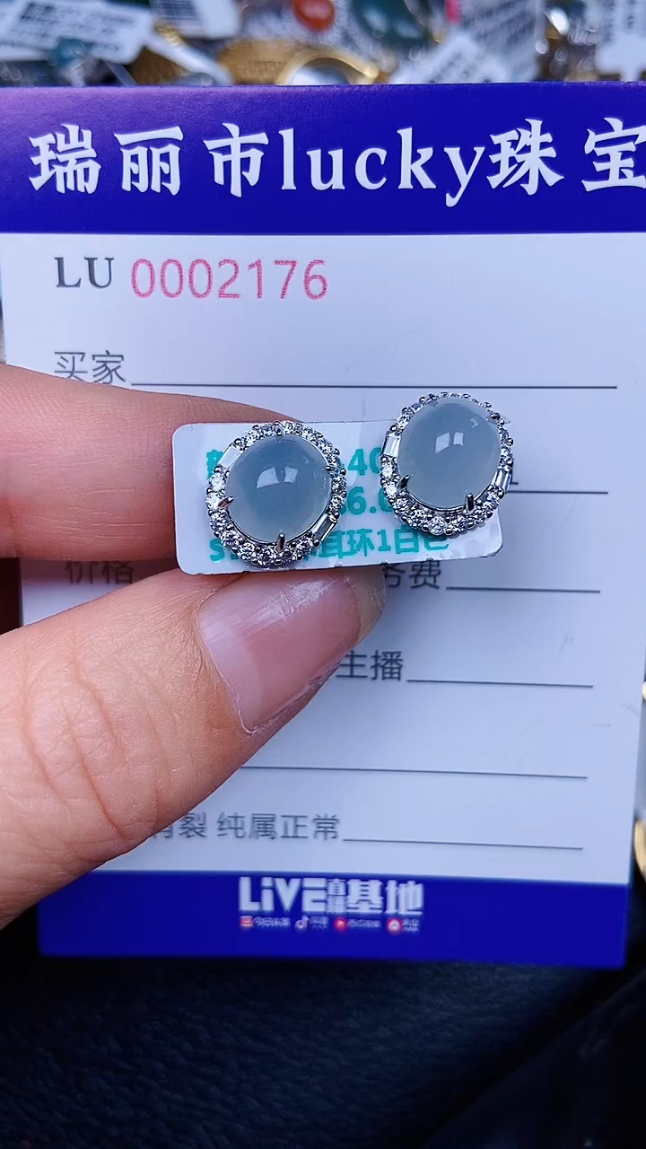 颈饰银S925镶嵌翡翠2176