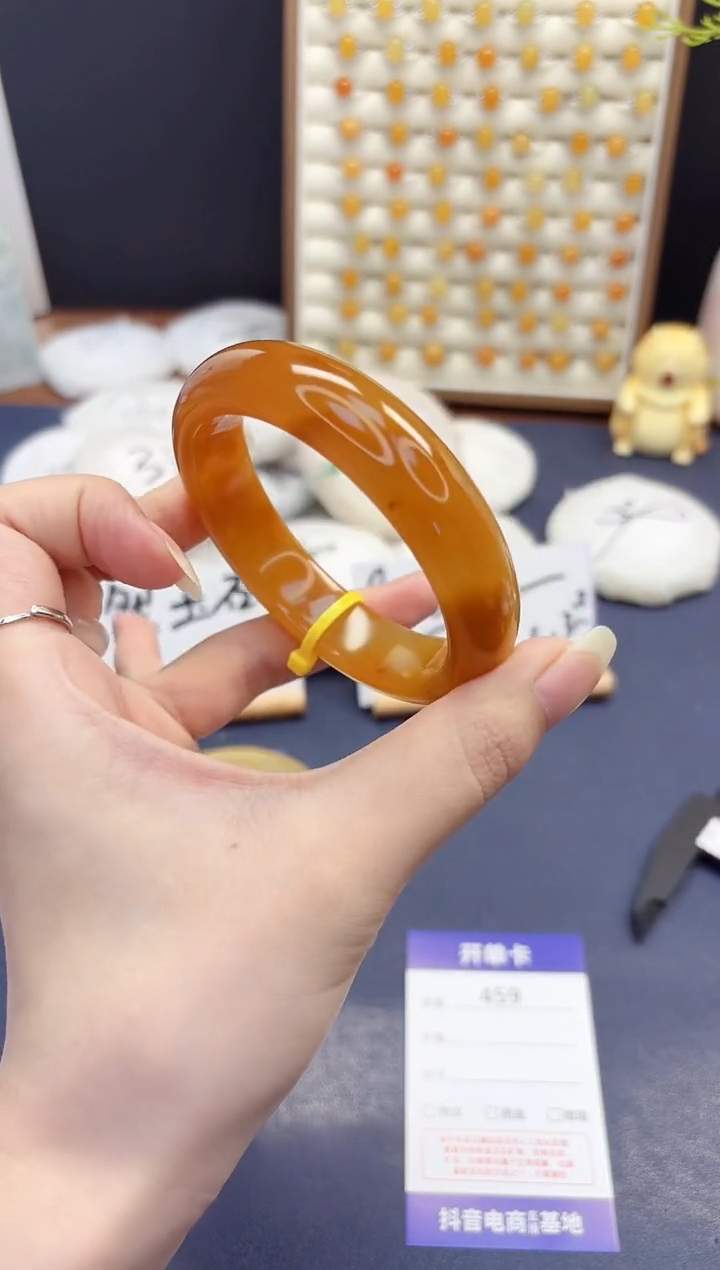 石英质玉手镯未镶嵌459-财气镯-圈口58