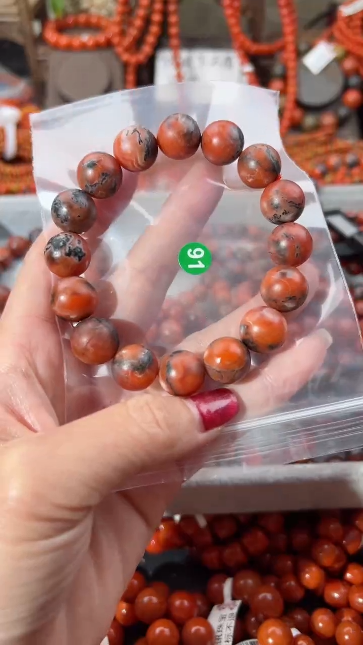 【闪购商品】南红玛瑙手串未镶嵌13